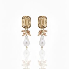 RE8005 ARETES PIEDRAS SWAROVSKI CON PERLAS CULTIVADAS