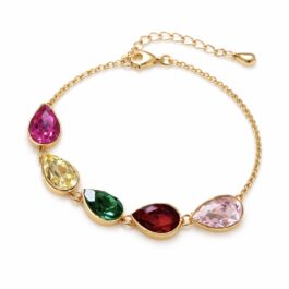 RB9465 PULSERA DORADA CON CRISTALES SWAROVSKI