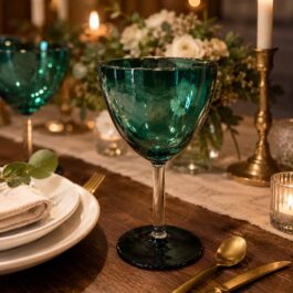 MSE12806 COPAS CRISTAL VERDE AZULADO/TRANSPARENTE