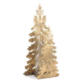 ME12002 CANDELABRO ARBOL METAL Y VIDRIO GDE