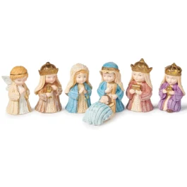 RO137120 SET/7 PASTORCITOS RESINA