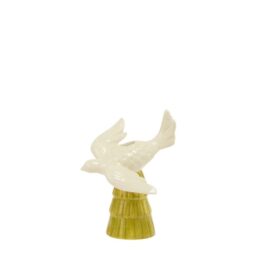 AD16325 CANDELABRO PAJARO CERAMICA