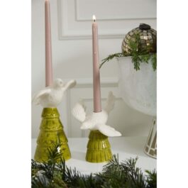 AD16325 CANDELABRO PAJARO CERAMICA