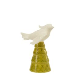 AD16326 CANDELABRO PAJARO CERAMICA