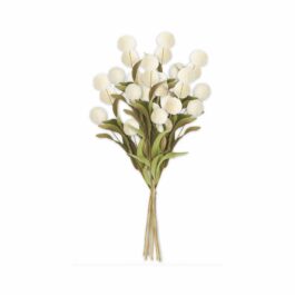 KK16464CR RAMO POMPOM CREMA ARTIFICIAL