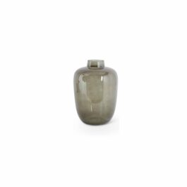 KK16618B10 FLORERO VERDE CRISTAL GDE