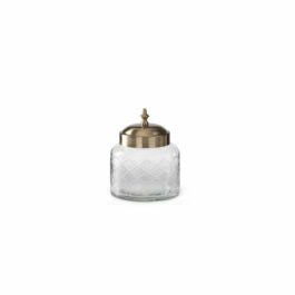 KK18548B3 FRASCO VIDRIO CON TAPA METAL PEQ
