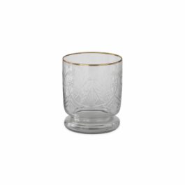 KK19801A2 FLORERO CRISTAL CON FILO DORADO MED