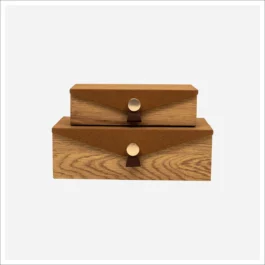 KA46083B COFRE HARRIED MADERA Y TELA PEQ