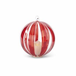KK55478C BOMBILLO CRISTAL RAYAS ROJAS GDE