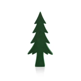 ZXCH5709 ARBOL VERDE ESCARCHADO RESINA PEQ