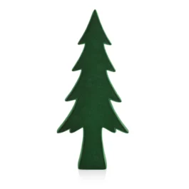 ZXCH5710 ARBOL VERDE ESCARCHADO RESINA GDE