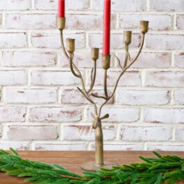 PDES2618 CANDELABRO RENO METAL GDE
